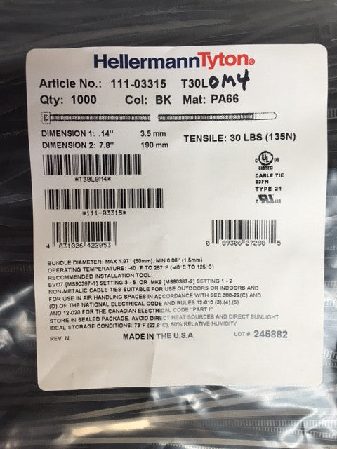 Hellermann Tyton T30L0M4